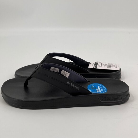 Columbia Hood River Flip Flop Sandal Size 11 Black Graphite Slip On EVA Casual - Picture 5 of 9